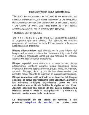 Documentacion De La Informatica
