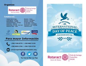 Folleto Dia Internacional De La Paz