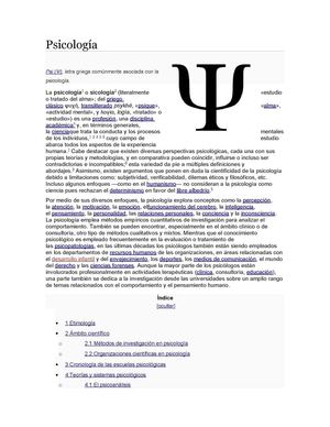 Psicología