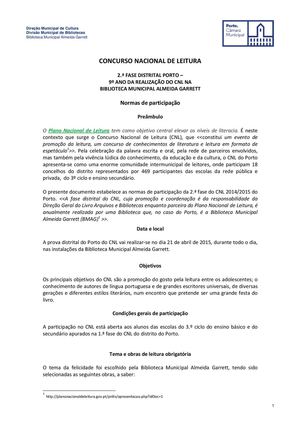 Regras Gerais Cnl 2015