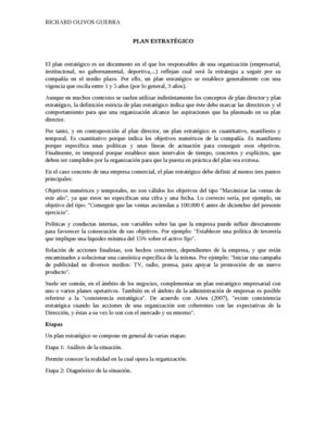 Plan Estratégico