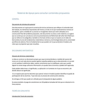 Material De Apoyo Para Consultar Contenidos Propuestos