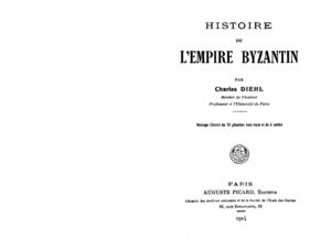 Diehl Histoire De L'empire Byzantin
