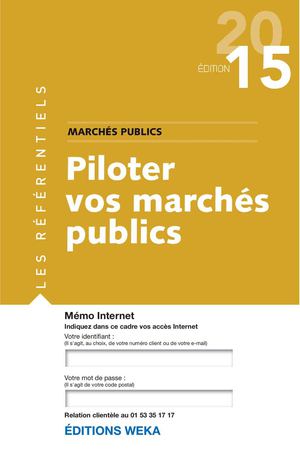 Piloter vos marchés publics - Extraits - Éditions WEKA