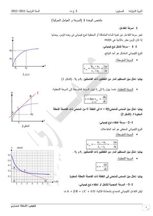 السرعة و العوامل الحركية.