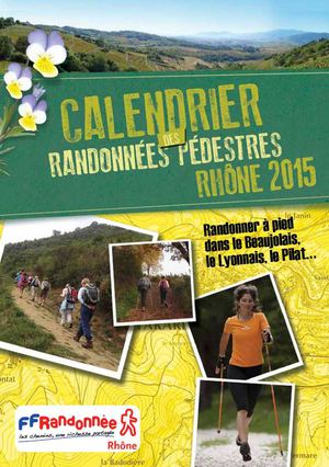 Calendrier Rando Pedestre Rhone 2015