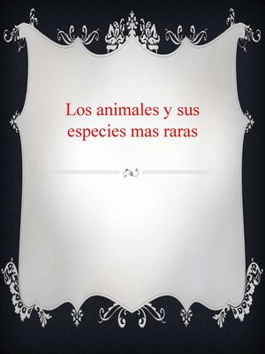 los animales