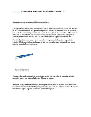 Herramientas Para El Mantenimiento Del Pc