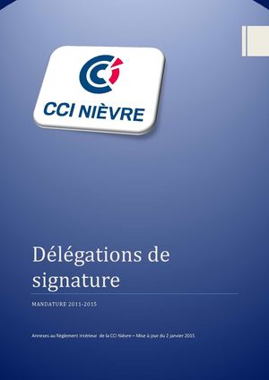 Délégations de Signature