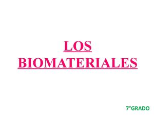 Los Biomateriales