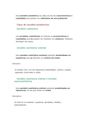 Variables