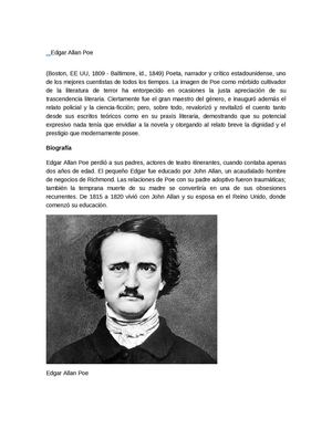 Biografia Edgar Allan Poe
