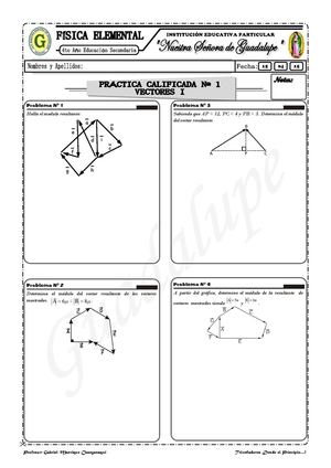 PRÁCTICA CALIFICADA FÍSICA - 4º.