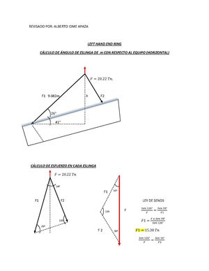Memoria De Calculo Left Hand End Ring