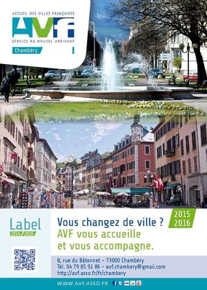 Guide AVF BIENVENUE À CHAMBÉRY 2015-2016