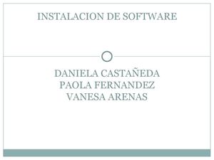 Instalacion De Software
