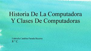 Historia De La Computadora