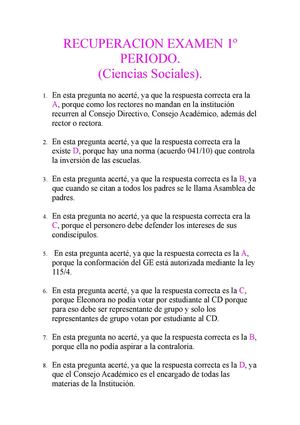 Recuperacion Examen 1º Periodo Sociales.