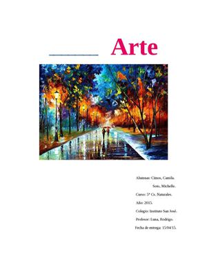 Arte. Lenguajes Artísticos