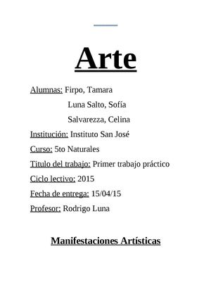 ARTE - Primer trabajo practico