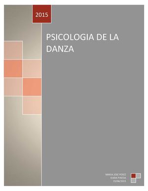 Psicologia De La Danza
