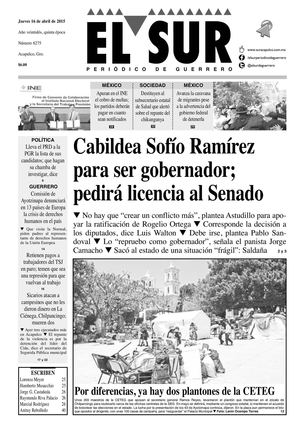 El Sur Jueves 16042015