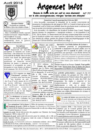 Argences Feuille Verte Avril 2015