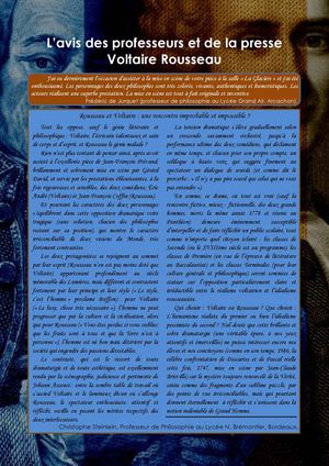 Revue de presse et avis de professeurs
