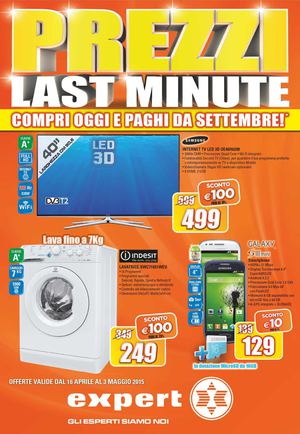 Volantino Expert dal 15 Aprile al 3 Maggio 2015