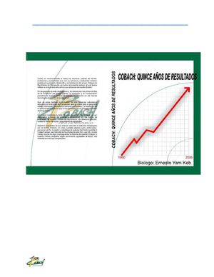 COBACH QUINCE AÑOS DE RESULTADOS