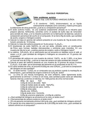 Guía De Cálculo Porcentual Y Fe Fm