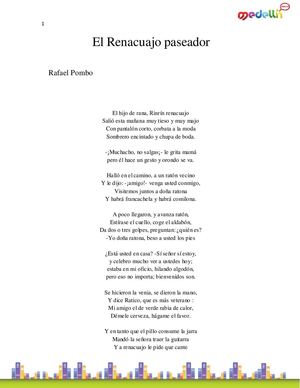 Pombo Rafael El Renacuajo Paseador