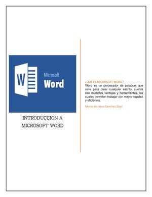 Introduccion A Microsoft Word