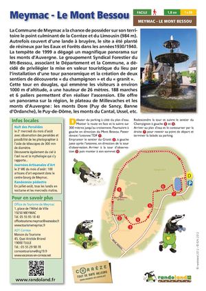 Fiches Randoland - Mont Bessou