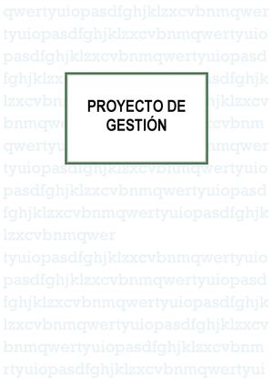 Proyecto De Gestion Ceip Gloria Fuertes (Jaén)