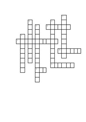 Кроссворды Рыбакова Даша 8а класс