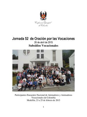Folleto Jornada 52 Por Las Vocaciones