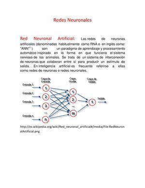 Redes Neuronales