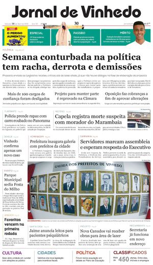 Jornal De Vinhedo Sábado, 18 De Abril De 2015 Edic 1535