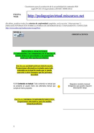 Cuestionario Wcag2