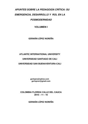 APUNTES SOBRE PEDAGOGÍA CRÍTICA. AULA