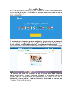 Software libre Busuu