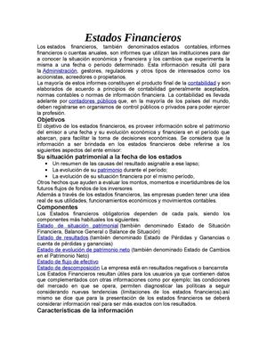 Estados Financieros