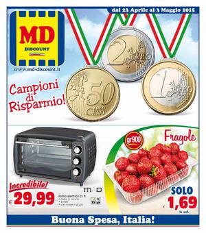 Volantino MD Discount Dal 23 Aprile Al 3 Maggio