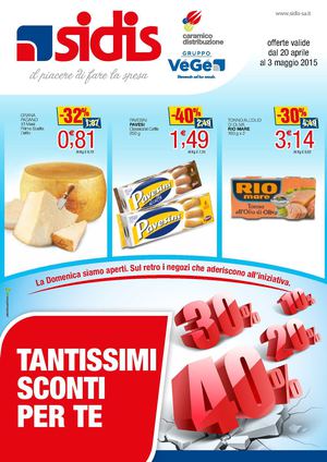 Volantino Sidis Dal 20 Aprile Al 3 Maggio