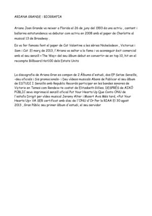 Biografia Ariana Grande