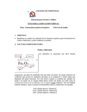 Nomenclatura Química