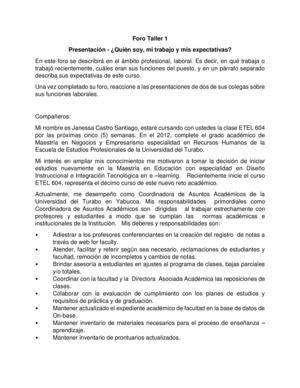 Foro Presentación