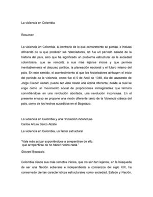 La Violencia En Colombia (Documento Para Arreglar En Word) (1)