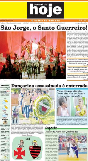 Jornal de Hoje - edição 21/04/2015